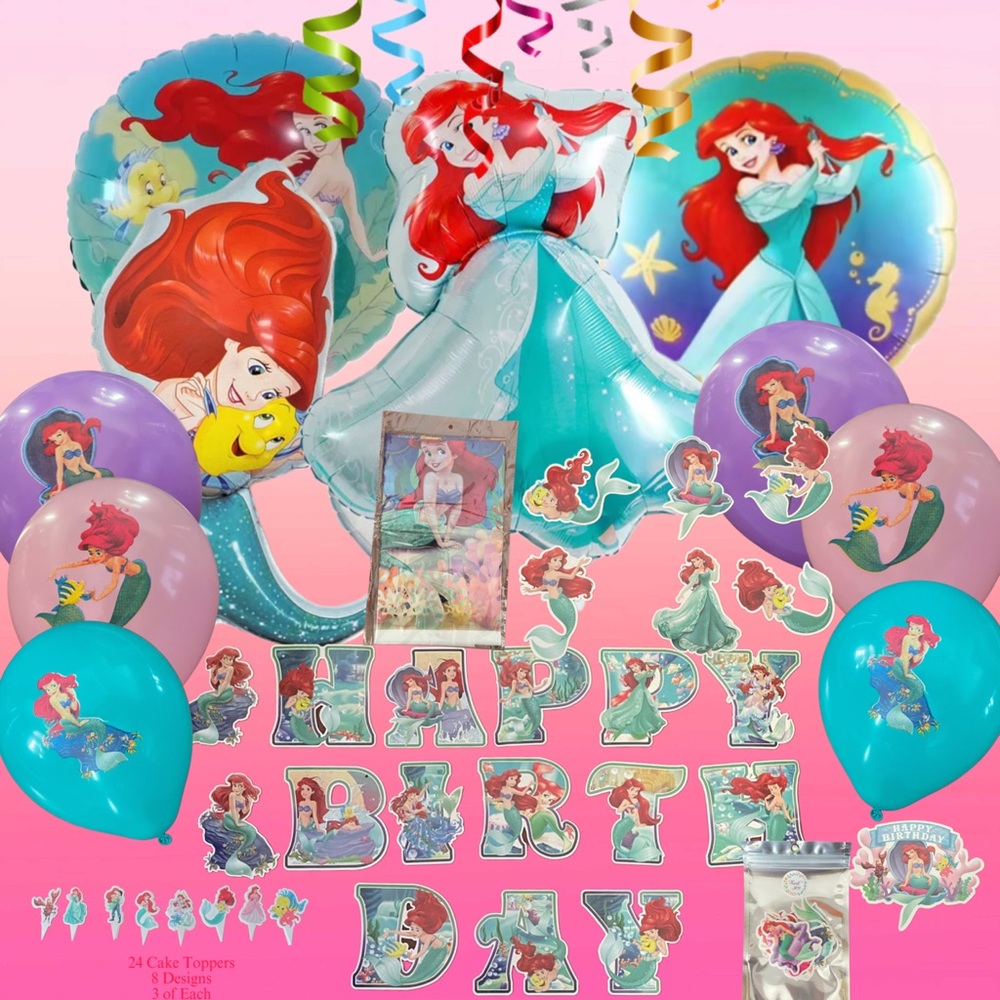 Red and Blue Party Decorations Set